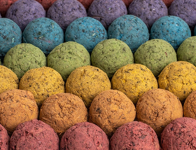 colorful seed bombs